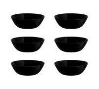 Luminarc Zelie Negro Set 6 Boles Vidrio 6 Piezas - 16cm Sodo Apto Microondas Apto Frigorífico Apilable