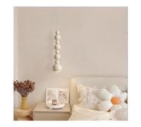 Luminaria colgante Cuentas de Buda blancas crema - - Lámparas colgantes Iluminación para el hogar LED Isla de cocina Colgante 6 Comedor Restaurante Iluminación colgante Cadena Bola de vidrio Luces