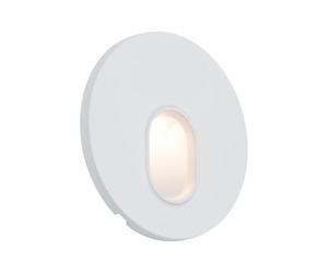 Luminaria empotrable de pared LED Paulmann redonda 1x1,1 W 2700 K blanco | Para cajas de empotramiento estándar, efectos de luz decorativos, IP20, vida útil de 30 000 horas