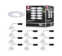 Luminaria empotrable LED Paulmann Calla, IP65, regulable, redonda, 4000 K, blanco mate