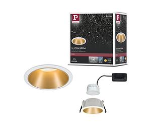 Luminaria empotrable LED Paulmann Cole 3-Step-Dim 6 W 2700 K, blanco/dorado mate
