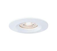 Luminaria empotrable LED Paulmann Nova Mini Coin, 4 W, 2700 K, blanco mate | Luminaria empotrable para montaje en techo, IP44, luz blanca cálida 2700 K, 310 lm, aluminio