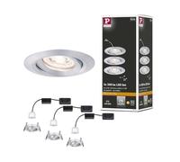 Luminaria empotrable LED Paulmann Nova Mini Plus, juego de 3 unidades, 2700 K, aluminio