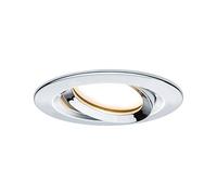 Luminaria empotrable LED Paulmann Nova Plus Coin regulable, 6 W, 2700 K, cromada