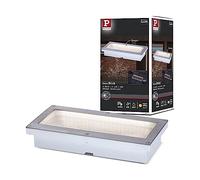 Luminaria LED empotrable en suelo Paulmann Brick, 3000 K, IP67, con sensor de movimiento