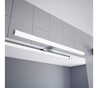 Luminaria Para Espejo LED 600 mm de Superficie 230 V Para Cuarto de Baño, Cromada - Selección: 600 mm - Blanco Newtro