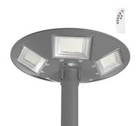 Luminaria Solar LED 150W 15000Lm 6000ºK IP67 Panel: 6V 18W Batería: 3,2V 15000MaH Gris | Greenice