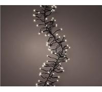 Lumineo 494681 Lichterkette 288 LED Dauerbetrieb 2,4m Warmweiß Schwarz IP44