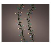 Lumineo 495366 Luces LED Tipo Cuerda Compacta 16 m Negra Timermo Twinkle 750
