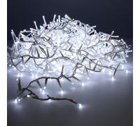 Lumineo 72263 guirnalda led compact parpadeante cable blanco, 11 m, bl