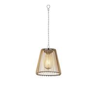 Lumineo Lámpara de techo LED solar para exteriores, 17,5 cm, color beige/blanco cálido, lámpara solar para jardín, lámpara de jardín, lámpara decorativa para terraza, balcón, porche, funcionamiento