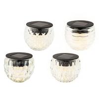 Lumineo LED Solar Glass Table Light Warm White 1 Light 8 x 6cm - 894774