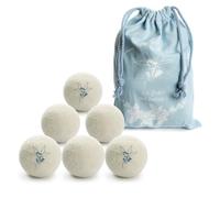 LUMINER Bolas de Lana Secadora de Ropa, 6x Bolas para Secadora Antiarrugas y Que Atrapan el Cabello, Bolas para Secadora Silenciosas para la Secadora
