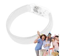 Luminescent Wristband, Compact LED Lighting Strap, 2.95 Inches Flash Aid with Feature, Rubber Base with Detail, Event Utility Board Clips, Home Accessories for Dance Club Outdoor Daily and Gathering