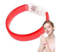 Luminescent Wristband, Compact LED Lighting Strap, 2.95 Inches Flash Aid with Feature, Rubber Base with Detail, Event Utility Board Clips, Home Accessories for Dance Club Outdoor Daily and Gathering