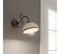Luminex Aplique de pared Antica de estilo rústico, 1 luz