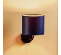 Luminex Aplique de pared Soho, cilíndrico, azul/dorado