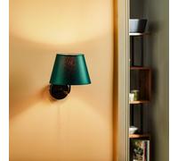 Luminex Aplique de pared Soho, cónico, verde/dorado