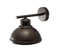 Luminex Aplique de pared Sven, color titanio-dorado, Ø 21 cm, acero