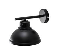 Luminex Aplique de pared Sven, negro y dorado, Ø 21 cm, acero