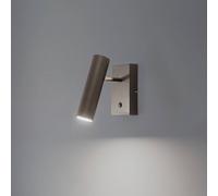 Luminex Axion aplique de pared, 1 luz, color titanio, acero