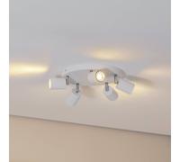 Luminex Downlight Fun, blanco, Ø 30 cm, orientable, GU10