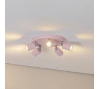 Luminex Downlight Fun, rosa, Ø 30 cm, orientable, GU10
