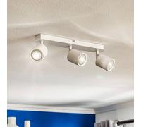 Luminex Downlight Modo de acero inoxidable, blanco, 3 luces