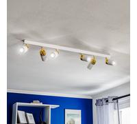 Luminex Downlight Rondo blanco/dorado 6 luces