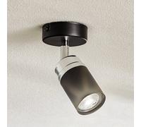 Luminex Downlight Rondo negro/cromo, 1 luz