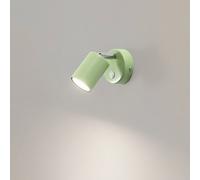 Luminex Foco de pared Fun, verde claro, 14 cm de altura, regulable, GU10
