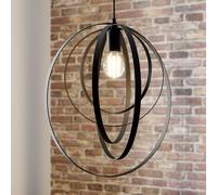 Luminex Lámpara colgante Ringo, 1 luz, negro