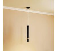 Luminex Lámpara colgante Rondo negro/dorado, 1 luz