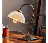 Luminex Lámpara de mesa Antica de estilo rústico, 1 luz