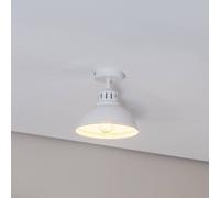 Luminex Plafón Sven, 1 luz, blanco, acero, E27