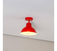 Luminex Plafón Sven, 1 luz, rojo, acero, E27