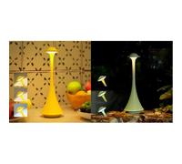 LuminexDesigns Bundle of Lámpara de Mesa LED Inalámbrica Amarilla + Verde - Recargable, Táctil y Regulable, Diseño Moderno y Elegante en Metal, Ideal para Dormitorio, Sala, Jardín y Regalos AVEL TL15