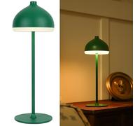 LuminexDesigns Lámpara de Mesa Inalámbrica, Lámpara LED Recargable con 3 Colores de Luz y Regulación Táctil, Iluminación Ambiental Portátil para Dormitorio, Oficina, Salón y Exterior