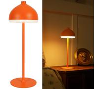 LuminexDesigns Lámpara de Mesa Inalámbrica, Lámpara LED Recargable con 3 Colores de Luz y Regulación Táctil, Iluminación Ambiental Portátil para Dormitorio, Oficina, Salón y Exterior