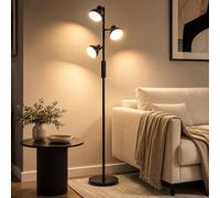 LuminexDesigns Lampara de Pie LED, 3 Luces Independientes, 36W, AVEN FL08