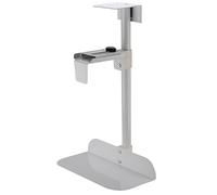 Luminexia Soporte para CPU Soporte Torre PC Giratorio 360 Grados Soporte de Caja de Ordenador bajo Mesa o fijación a Pared,Altura y Ancho Ajustables,Metálico,Negro/Blanco