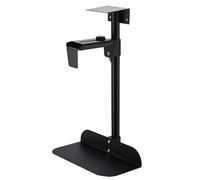Luminexia Soporte para CPU Soporte Torre PC Giratorio 360 Grados Soporte de Caja de Ordenador bajo Mesa o fijación a Pared,Altura y Ancho Ajustables,Metálico,Negro/Blanco