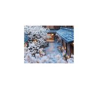 Luminiscencia Pintar por Numeros Adultos Arquitectura japonesa Manualidades Adultos con Lienzos para Pintar 40x55 cm Luminiscencia Pintura Acrilica, Paisaje Cuadros Decoracion Salon Modernos GYYH-9159