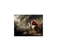 Luminiscencia Pintar por Numeros Adultos Guerra Kit Pintura Manualidades Adultos con Lienzos para Pintar 70x50CM Luminiscencia Pintura Acrilica, Napoleón Cuadros Decoracion Salon Modernos GYYH-1998