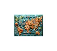 Luminiscencia Pintar por Numeros Adultos Mapa del mundo Kit Pintura con Lienzos para Pintar 100x135 CM Luminiscencia Pintura Acrilica, Globo aerostático Cuadros Decoracion Salon Modernos GYYH-6247