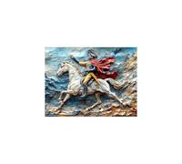 Luminiscencia Pintar por Numeros Adultos Napoleón Kit Pintura Manualidades Adultos con Lienzos para Pintar 70 x 95 CM Luminiscencia Pintura Acrilica, Caballo Cuadros Decoracion Salon Modernos GYYH0140