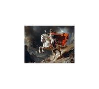 Luminiscencia Pintar por Numeros Adultos Napoleón Kit Pintura Manualidades Adultos con Lienzos para Pintar 50x70cm Luminiscencia Pintura Acrilica, Caballo Cuadros Decoracion Salon Modernos GYYH-2004