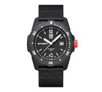 Lumino Bear Grylls - Reloj de Pulsera para Hombre con Correa de plástico 100% Reciclado, Color Negro, diámetro de la Caja: 42 mm, Resistencia al Agua: 200 m, XB.3722.Eco, Negro, Correa