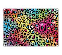 Luminora 2,1 x 1,5 m - Fondo con Estampado de Leopardo Colorido de, diseño de Animales africanos, Decoraciones Elegantes para Fiestas de cumpleaños de los 80, Accesorios para pancartas de Fotos