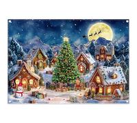 Luminora 2,1 x 1,5 m Invierno Navidad casa de Jengibre Pueblo telón de Fondo Santa Claus muñeco de Nieve Alce Fondo cumpleaños Baby Shower decoración Fiesta Foto Pancarta